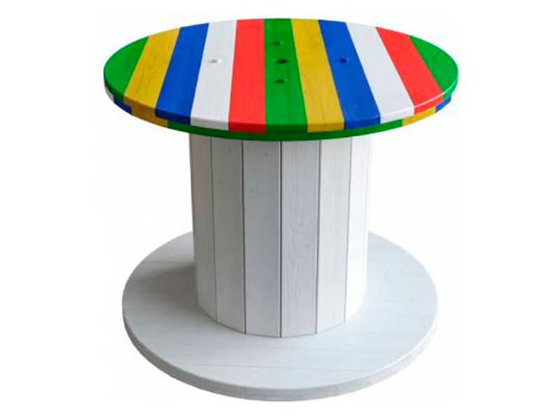 Банкетный стол-катушка Coloured
