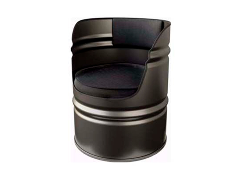 Кресло Barrel чёрное