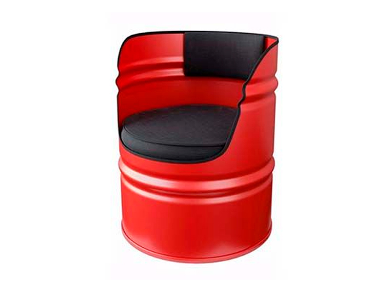 Кресло Barrel красное